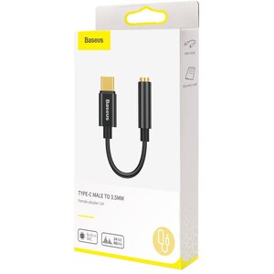 Adaptor USB-C - Jack 3.5 mm BASEUS L54, negru Adaptor USB-C - Jack 3.5 mm BASEUS L54, negru