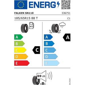 Anvelopa vara FALKEN Sincera SN110 Ecorun 185/65R15 88T Anvelopa vara FALKEN Sincera SN110 Ecorun 185/65R15 88T
