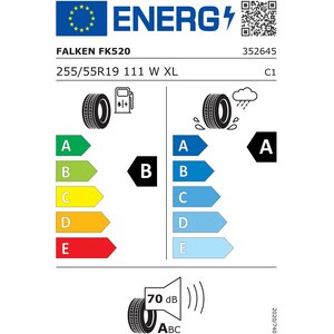 Anvelopa vara FALKEN Azenis FK520 255/55R19 111W XL Anvelopa vara FALKEN Azenis FK520 255/55R19 111W XL