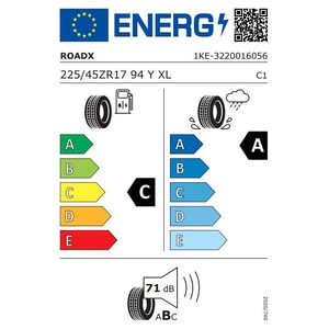 Anvelopa vara ROADX RxMotion DU71 225/45R17 94Y XL Anvelopa vara ROADX RxMotion DU71 225/45R17 94Y XL