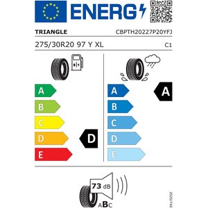 Anvelopa vara TRIANGLE EffeXSport TH202 275/30R20 97Y Anvelopa vara TRIANGLE EffeXSport TH202 275/30R20 97Y