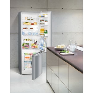 Combina frigorifica LIEBHERR CUele281-26, SmartFrost, 266 l, H 161 cm, Clasa E, argintiu Combina frigorifica LIEBHERR CUele281-26, SmartFrost, 266 l, H 161 cm, Clasa E, argintiu