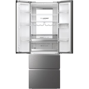 Side by Side HAIER HFR7720DWMP, Total No Frost, 477 l, H 201 cm, Clasa D, Dozator apa, inox Side by Side HAIER HFR7720DWMP, Total No Frost, 477 l, H 201 cm, Clasa D, Dozator apa, inox