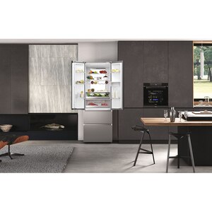 Side by Side HAIER HFR7720DWMP, Total No Frost, 477 l, H 201 cm, Clasa D, Dozator apa, inox Side by Side HAIER HFR7720DWMP, Total No Frost, 477 l, H 201 cm, Clasa D, Dozator apa, inox