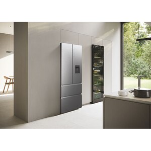 Side by Side HAIER HFR7720DWMP, Total No Frost, 477 l, H 201 cm, Clasa D, Dozator apa, inox Side by Side HAIER HFR7720DWMP, Total No Frost, 477 l, H 201 cm, Clasa D, Dozator apa, inox