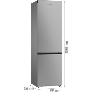 Combina frigorifica GORENJE NRB620C6X4WFE, NoFrost Plus, 413 l, H 203 cm, Clasa C, Wi-Fi, argintiu Combina frigorifica GORENJE NRB620C6X4WFE, NoFrost Plus, 413 l, H 203 cm, Clasa C, Wi-Fi, argintiu