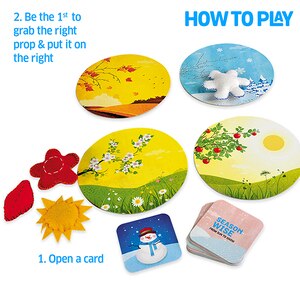 Joc interactiv CHALK AND CHUCKLES Descopera anotimpurile CCPPL028, 3 - 6 ani, multicolor Joc interactiv CHALK AND CHUCKLES Descopera anotimpurile CCPPL028, 3 - 6 ani, multicolor