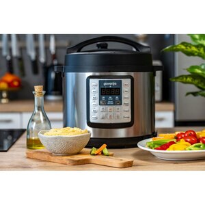 Multicooker GORENJE MC6MBK, 6l, 1000W, 15 programe, negru-argintiu Multicooker GORENJE MC6MBK, 6l, 1000W, 15 programe, negru-argintiu