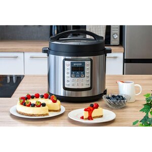 Multicooker GORENJE MC6MBK, 6l, 1000W, 15 programe, negru-argintiu Multicooker GORENJE MC6MBK, 6l, 1000W, 15 programe, negru-argintiu