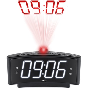 Radio cu ceas JVC RA-E314B, proiectie, FM, negru Radio cu ceas JVC RA-E314B, proiectie, FM, negru