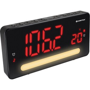 Radio cu ceas VORTEX VO2615, FM, negru Radio cu ceas VORTEX VO2615, FM, negru
