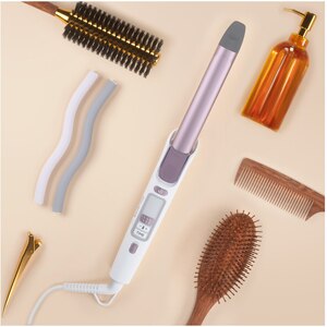 Ondulator ROWENTA Premium Care Precious Curls CF3460F0, 200 grade, invelis keratina, alb-roz Ondulator ROWENTA Premium Care Precious Curls CF3460F0, 200 grade, invelis keratina, alb-roz