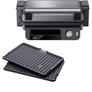 Gratar electric BRAUN MultiGrill 5 CG5033, 2000W, argintiu inchis-negru Gratar electric BRAUN MultiGrill 5 CG5033, 2000W, argintiu inchis-negru
