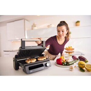 Gratar electric BRAUN MultiGrill 5 CG5033, 2000W, argintiu inchis-negru Gratar electric BRAUN MultiGrill 5 CG5033, 2000W, argintiu inchis-negru