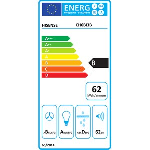 Hota incorporabila HISENSE CH6BI3B, 1 motor, 400 m3/h, L 60 cm, negru Hota incorporabila HISENSE CH6BI3B, 1 motor, 400 m3/h, L 60 cm, negru
