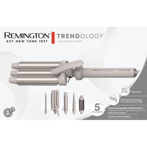 Trusa coafat Multistyler REMINGTON Trendology 5-in-1, 210 grade, invelis ceramic, bej Trusa coafat Multistyler REMINGTON Trendology 5-in-1, 210 grade, invelis ceramic, bej