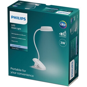 Lampa de birou PHILIPS 8719514396890, 3W, Alb Lampa de birou PHILIPS 8719514396890, 3W, Alb