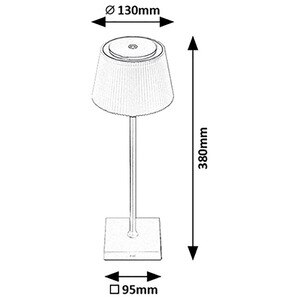 Veioza RABALUX Taena, LED, 4W, 200lm, negru Veioza RABALUX Taena, LED, 4W, 200lm, negru