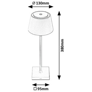 Veioza RABALUX Taena, LED, 4W, 200lm, argintiu Veioza RABALUX Taena, LED, 4W, 200lm, argintiu