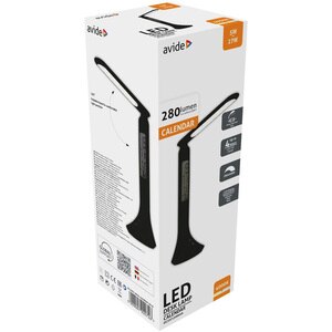 Lampa de birou LED AVIDE Calendar, 5W, 280lm, negru Lampa de birou LED AVIDE Calendar, 5W, 280lm, negru