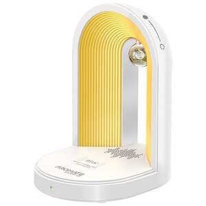 Lampa de birou cu LED PROMATE Globe-Qi, 15W, boxa bluetooth, incarcator wireless, alb Lampa de birou cu LED PROMATE Globe-Qi, 15W, boxa bluetooth, incarcator wireless, alb