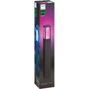 Stalp LED PHILIPS HUE 8718696170519, 15.8W, 1180lm, IP44, negru Stalp LED PHILIPS HUE 8718696170519, 15.8W, 1180lm, IP44, negru