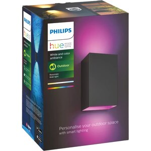 Aplica LED PHILIPS HUE 8718696174388, 15.8W, 1180lm, IP44, negru Aplica LED PHILIPS HUE 8718696174388, 15.8W, 1180lm, IP44, negru