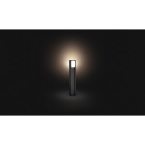 Stalp iluminat smart PHILIPS Hue Turaco, E27, 9W, 806lm, 2700K, IP44, negru Stalp iluminat smart PHILIPS Hue Turaco, E27, 9W, 806lm, 2700K, IP44, negru
