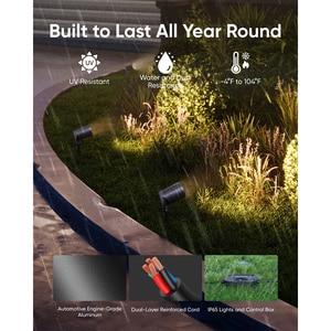 Reflector smart EUFY Spotlights, E10, IP65, negru Reflector smart EUFY Spotlights, E10, IP65, negru