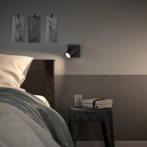 Spot PHILIPS myLiving Kosipo 8718696164884, 5.5W, negru Spot PHILIPS myLiving Kosipo 8718696164884, 5.5W, negru