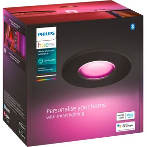 Spot LED smart PHILIPS HUE Xamento 8719514452138, 5.7W, 1050lm, IP44, RGB, negru Spot LED smart PHILIPS HUE Xamento 8719514452138, 5.7W, 1050lm, IP44, RGB, negru