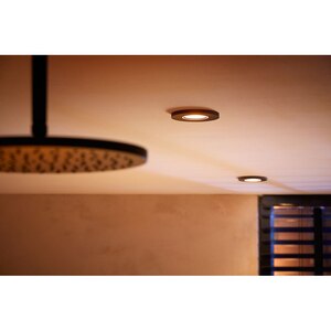 Spot LED smart PHILIPS HUE Xamento 8720169320833, 4.2W, 400lm, IP44, RGB, negru Spot LED smart PHILIPS HUE Xamento 8720169320833, 4.2W, 400lm, IP44, RGB, negru