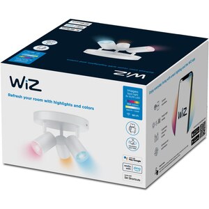 Plafoniera LED WIZ Imageo, 3x5W, 1035m, Wi-Fi, RGB, alb Plafoniera LED WIZ Imageo, 3x5W, 1035m, Wi-Fi, RGB, alb