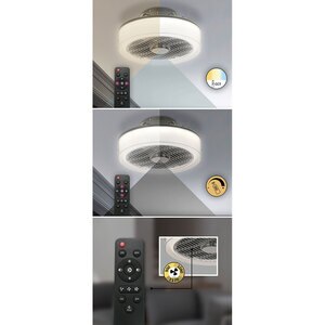 Plafoniera cu ventilator RABALUX Dalfon, 30W, LED, IP20, telecomanda, Gri Plafoniera cu ventilator RABALUX Dalfon, 30W, LED, IP20, telecomanda, Gri