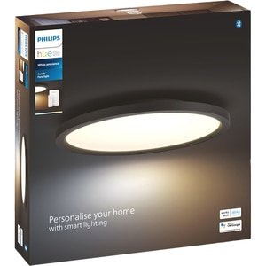 Plafoniera LED PHILIPS HUE 8720169159075, 21W, 2450lm, Wi-Fi, Negru Plafoniera LED PHILIPS HUE 8720169159075, 21W, 2450lm, Wi-Fi, Negru