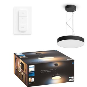 Pendul smart PHILIPS HUE Enrave, 33.5W, LED, negru Pendul smart PHILIPS HUE Enrave, 33.5W, LED, negru