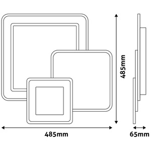 Plafoniera LED AVIDE Sophie, 93W, 7440lm, IP20, alb Plafoniera LED AVIDE Sophie, 93W, 7440lm, IP20, alb