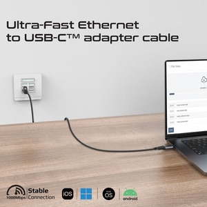 Cablu USB-C - RJ45 PROMATE CLink-RJ45, 5m, negru Cablu USB-C - RJ45 PROMATE CLink-RJ45, 5m, negru