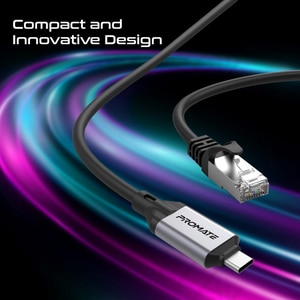Cablu USB-C - RJ45 PROMATE CLink-RJ45, 5m, negru Cablu USB-C - RJ45 PROMATE CLink-RJ45, 5m, negru