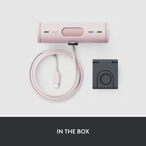 Camera Web LOGITECH Brio 500, Full HD 1080p, roz Camera Web LOGITECH Brio 500, Full HD 1080p, roz