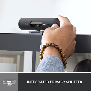 Camera Web LOGITECH Brio 500, Full HD 1080p, negru Camera Web LOGITECH Brio 500, Full HD 1080p, negru