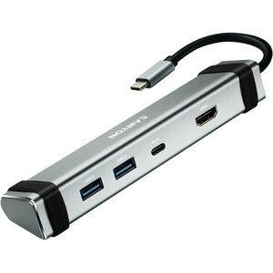 Hub USB CANYON DS-3, USB-C, HDMI, USB 3.0, gri Hub USB CANYON DS-3, USB-C, HDMI, USB 3.0, gri