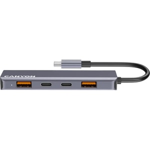 Hub USB CANYON DS-18, USB-C, USB 3.2, gri Hub USB CANYON DS-18, USB-C, USB 3.2, gri