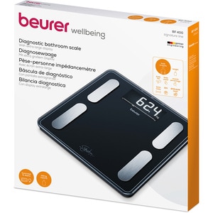 Cantar corporal BEURER BF 400, 200kg, electronic, sticla securizata, negru Cantar corporal BEURER BF 400, 200kg, electronic, sticla securizata, negru