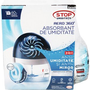 Pachet absorbant umiditate CERESIT Aero 360, 450 g + Rezerva, 450 g Pachet absorbant umiditate CERESIT Aero 360, 450 g + Rezerva, 450 g