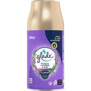 Rezerva odorizant de camera automat GLADE Tranquil Lavender & Aloe, 269 ml Rezerva odorizant de camera automat GLADE Tranquil Lavender & Aloe, 269 ml