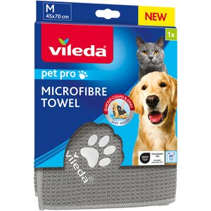 Prosop microfibra VILEDA Pet Pro M, 45 x 70 cm, gri Prosop microfibra VILEDA Pet Pro M, 45 x 70 cm, gri