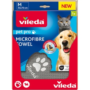 Prosop microfibra VILEDA Pet Pro M, 45 x 70 cm, gri Prosop microfibra VILEDA Pet Pro M, 45 x 70 cm, gri