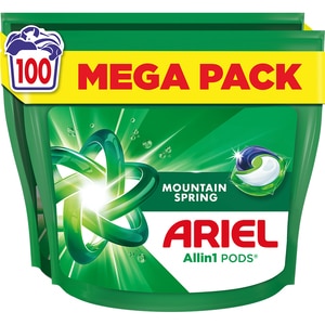 Detergent capsule ARIEL Allin1 PODS Mountain Spring, 100 spalari Detergent capsule ARIEL Allin1 PODS Mountain Spring, 100 spalari