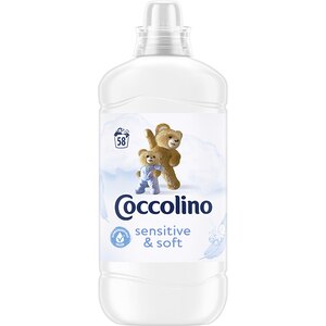 Balsam de rufe COCCOLINO Sensitive & Soft, 1.45 l, 58 spalari Balsam de rufe COCCOLINO Sensitive & Soft, 1.45 l, 58 spalari
